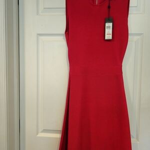BCBGMaxAzria Vibrant Red Midi Dress